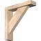 Ekena Millwork Traditional Block Smooth Bracket w/ Offset Brace, Douglas Fir, 3 1/2"W x 14"D x 14"H BKT0402X14X14TRA05SDF - alternate 1